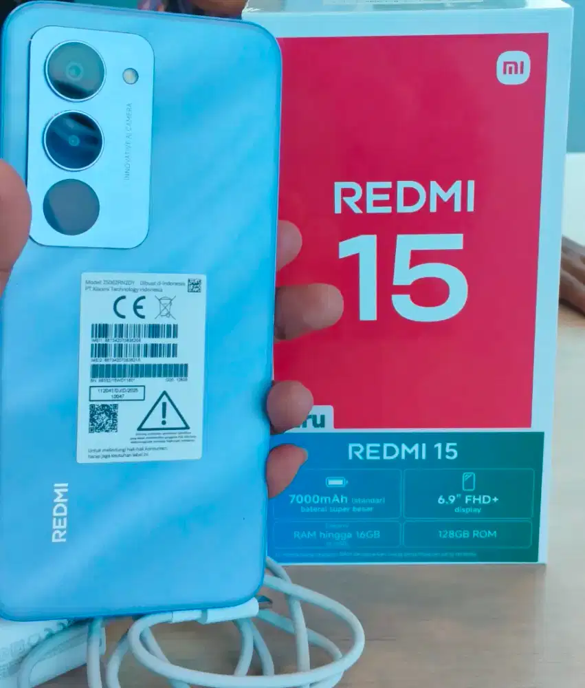 REDMI 15 8/128 BATERAI BESAR 7000MAH