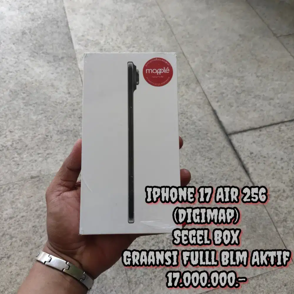 Iphone 17 Air 256 (Digimap) Segel Box