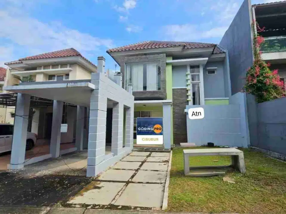 JUAL RUMAH LEGENDA WISATA CIBUBUR SHM MASIH ADA TAMAN BELAKANG RAPI SIAP HUNI