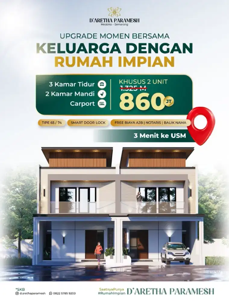 RUMAH CLUSTER MEWAH SELANGKAH MEDOHO RAYA GAYAMSARI