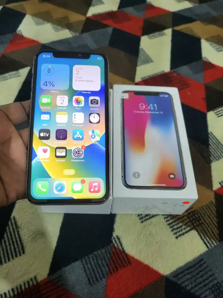 Jual cepat iphone x 256 fullset