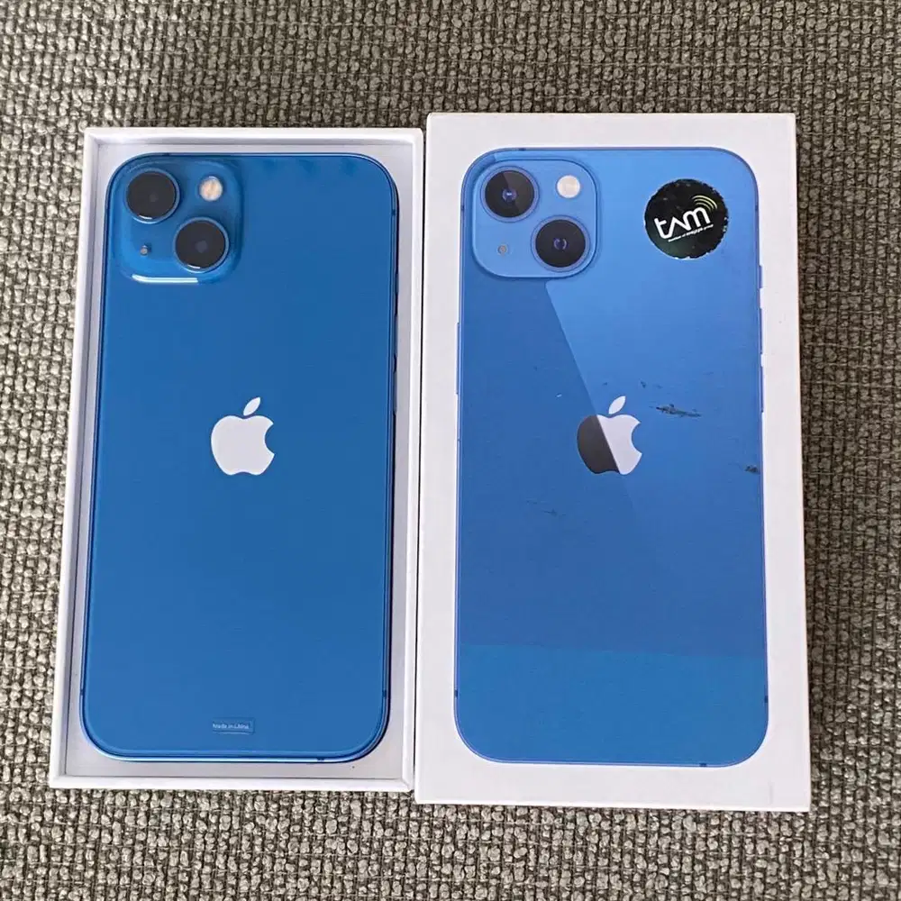 •Iphone 13 256GB Blue •Resmi Ibox Grnsi OFF •Bh 79% •Fullset Original