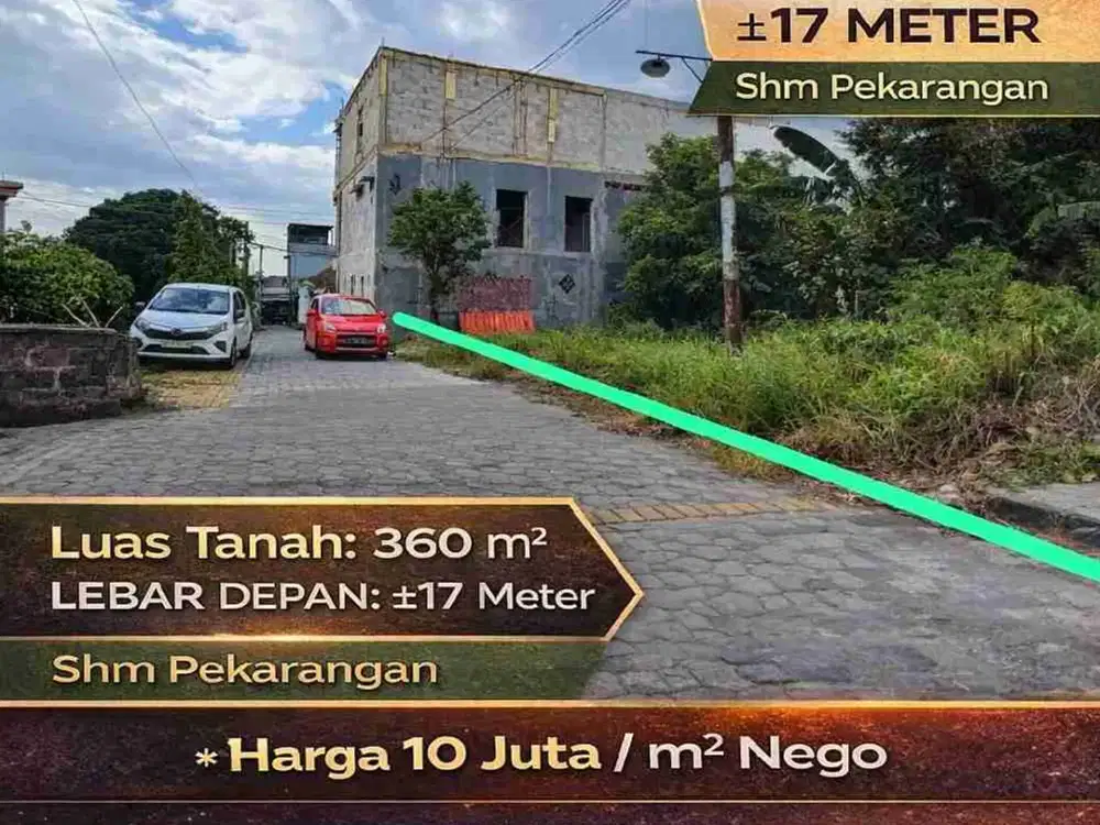 Tanah SHM Dekat UGM Pogung 360m Cocok Kost Exclusive