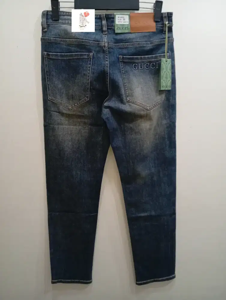 GUCC1 BLUE DENIM JEANS