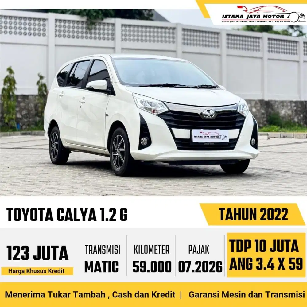 Toyota Calya G AT th 2022 #istana jaya motor