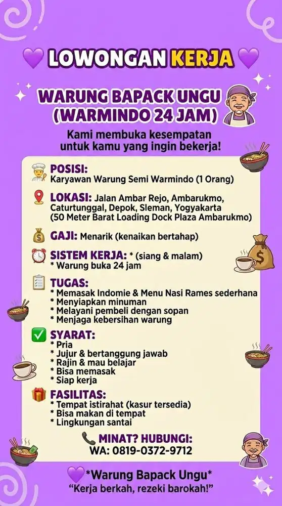 Warmindo dan Nasi Rames