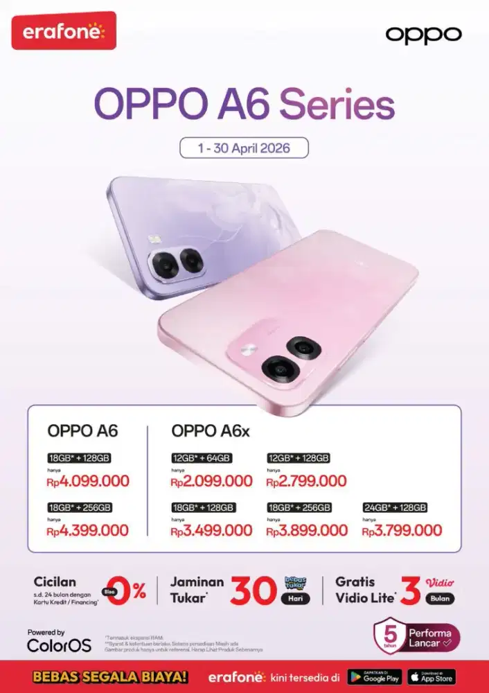 Oppo A6x || bisa kredit || syarat KTP