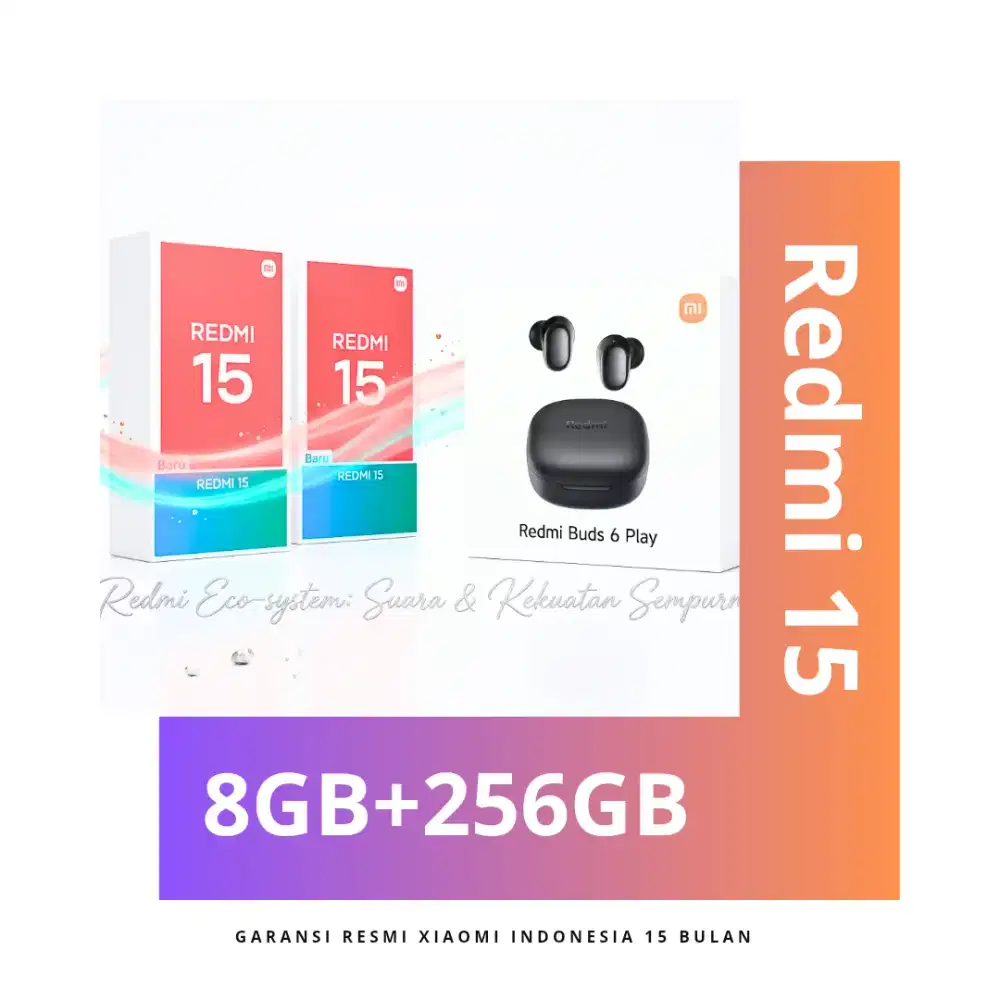 Redmi 15 256GB Garansi Resmi Indonesia.