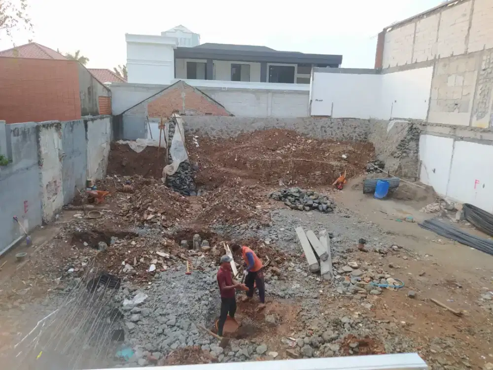 Land clearing cut and fill bongkaran rumah tua hotmix aspal jalan
