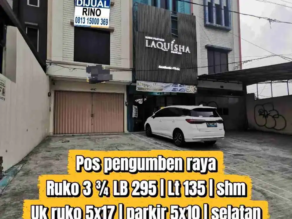 Ruko siap huni 3¾lantai tepi jalan pos pengumben kebon jeruk jakarta barat