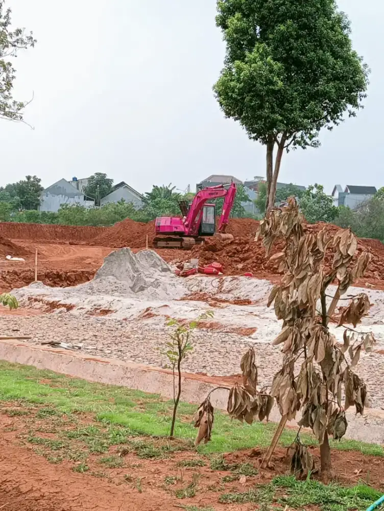 Hotmix aspal jalan land clearing cut and fill pengurugan