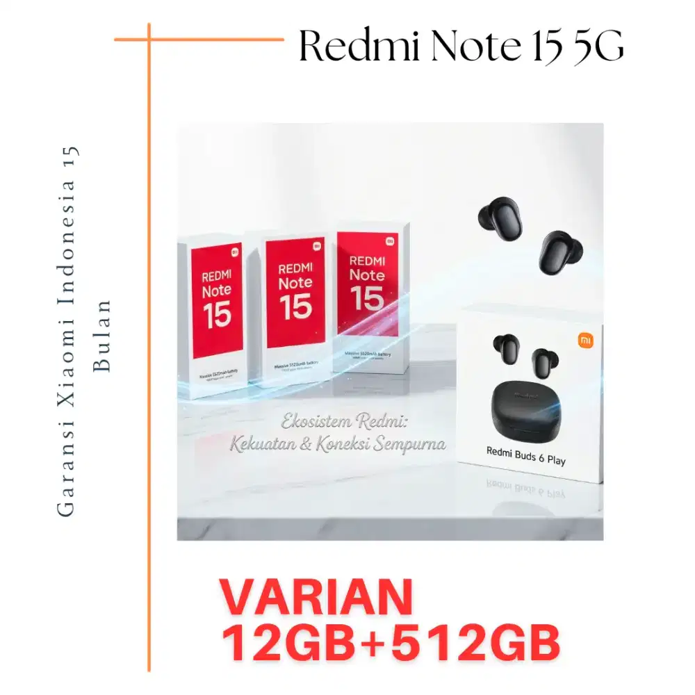 Redmi Note 15 5G 512GB Garansi Resmi Indonesia