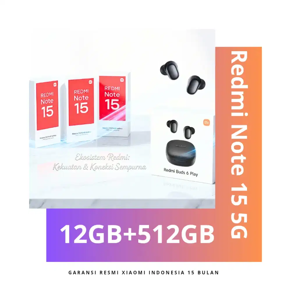 Redmi Note 15 5G 512GB Garansi Resmi Indonesia