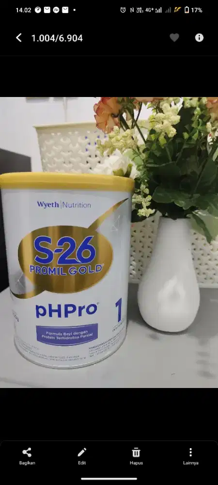 SUSU S26 PHPRO TAHAP 1 800GR