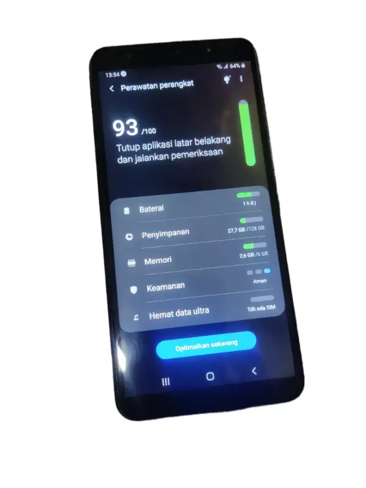 Samsung a7 2018 6/128 minus retak sehelai