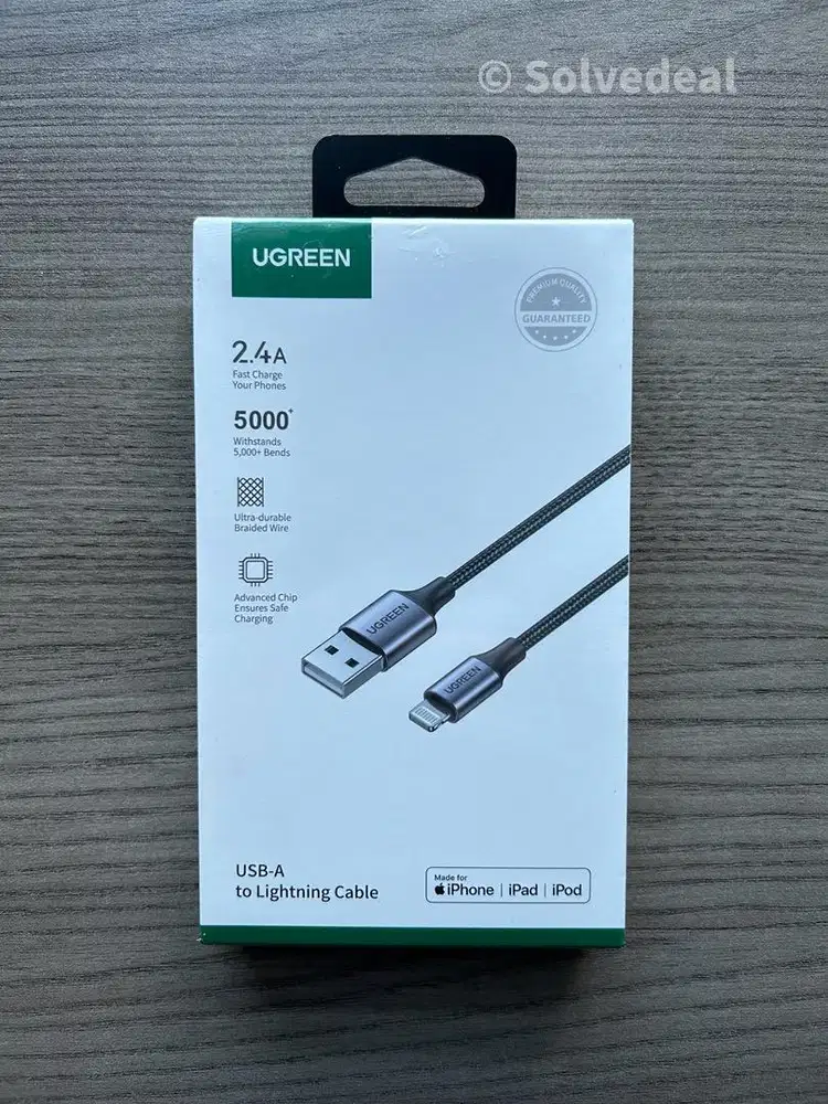 Ugreen Kabel Lightning MFi iPhone iPad Original — Fast Charging Baru