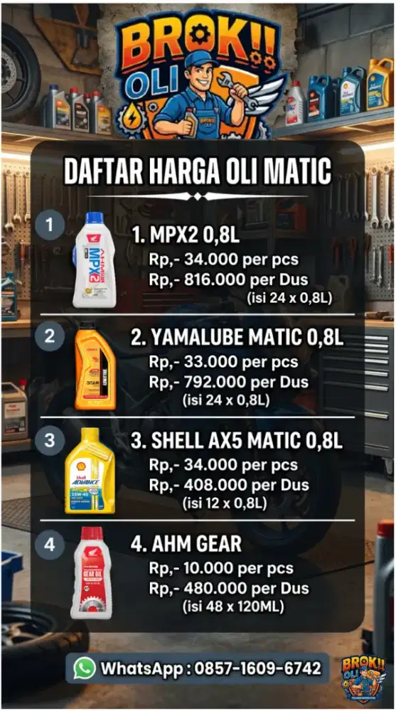 OLI BERKUALITAS MURAH