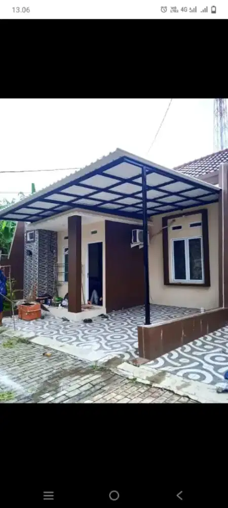 Kanopi Alderon satu layer minimalis