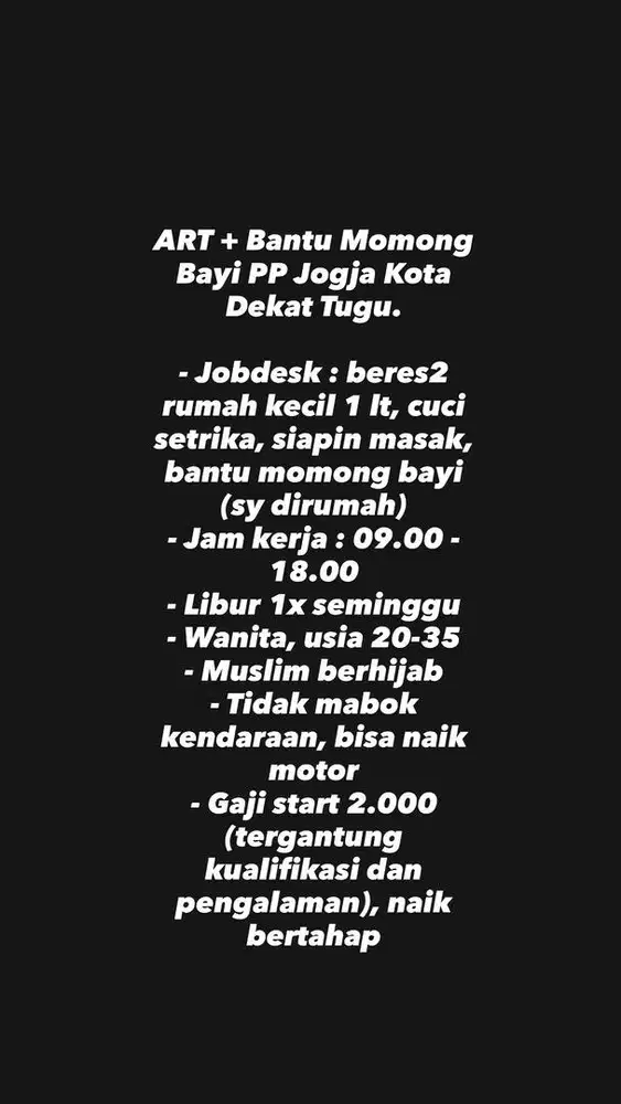 ART Momong Jogja Kota PP