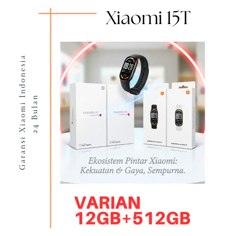 Xiaomi 15T Garansi Resmi Indonesia 24 Bulan.