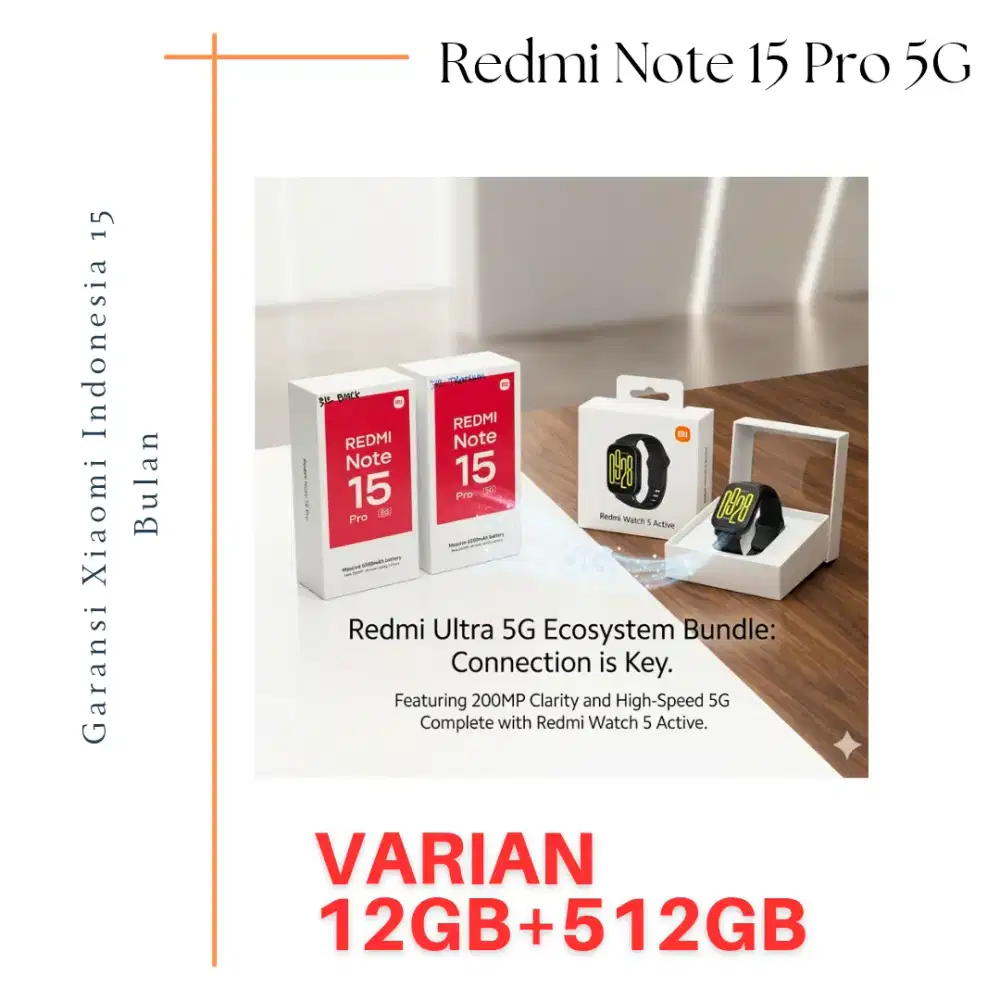 Redmi Note 15 Pro 5G 512GB Garansi Resmi