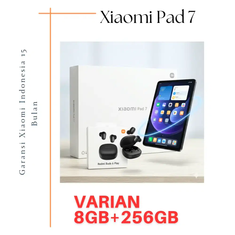 Xiaomi Pad 7 Garansi Resmi 15 Bulan.