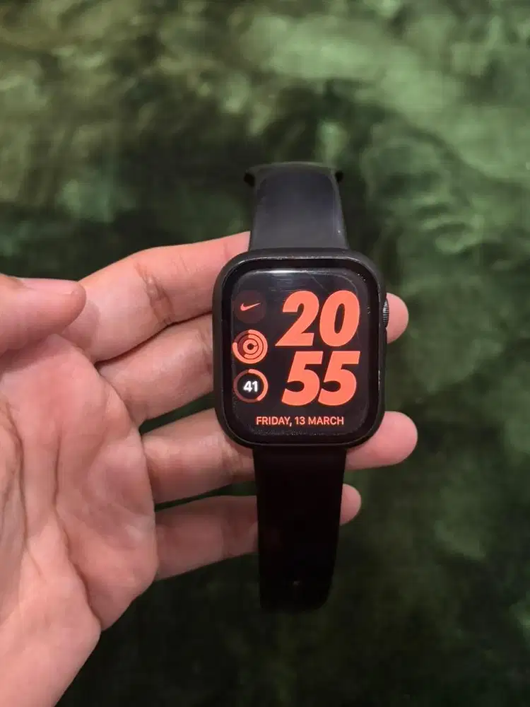 Dijual Apple Watch 8 Ori, 45mm Midnight blue, fullset, BH 83%