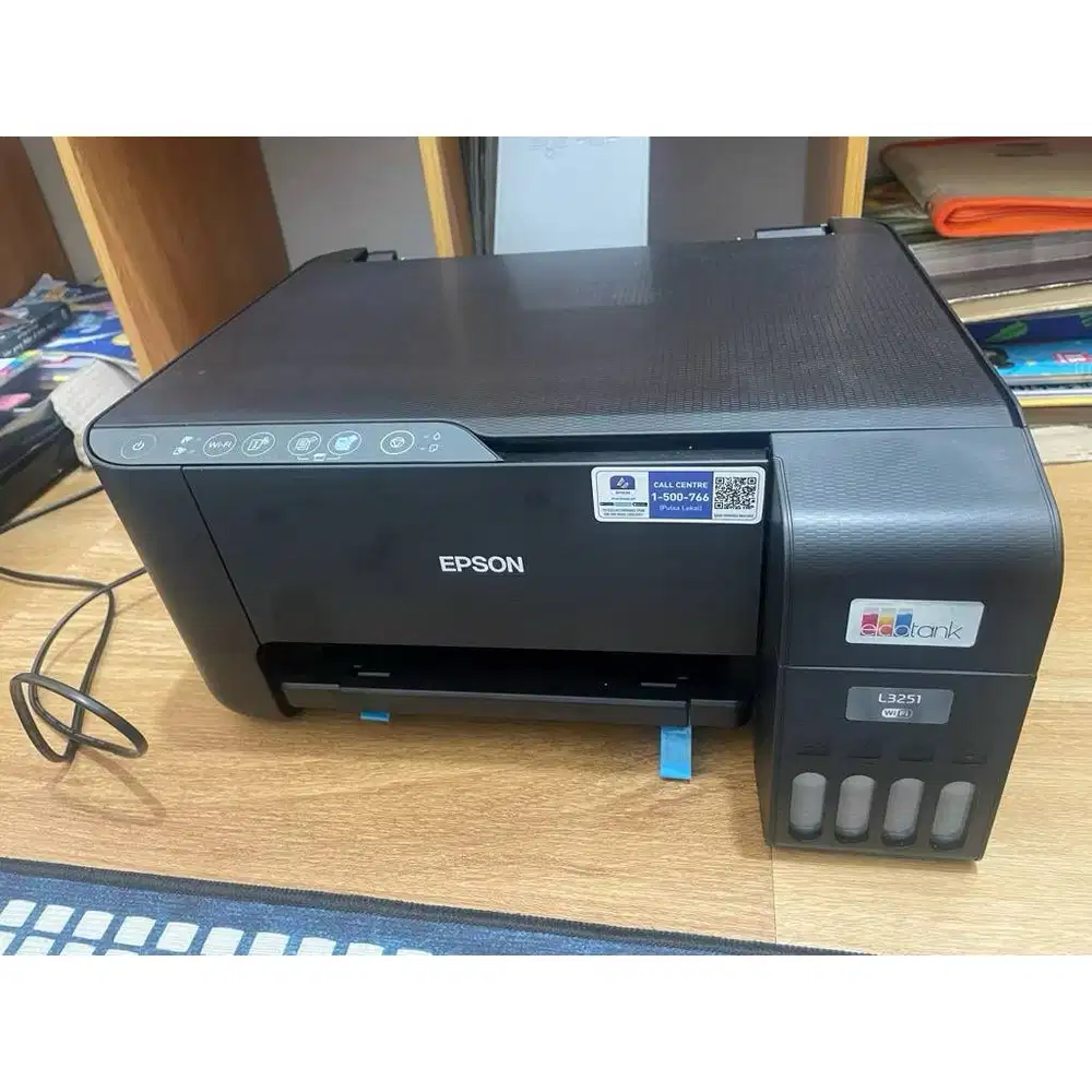PRINTER EPSON ECOTANK L3251 LIKE NEW GARANSI AKTIF PRINT SCAN COPYWIFI