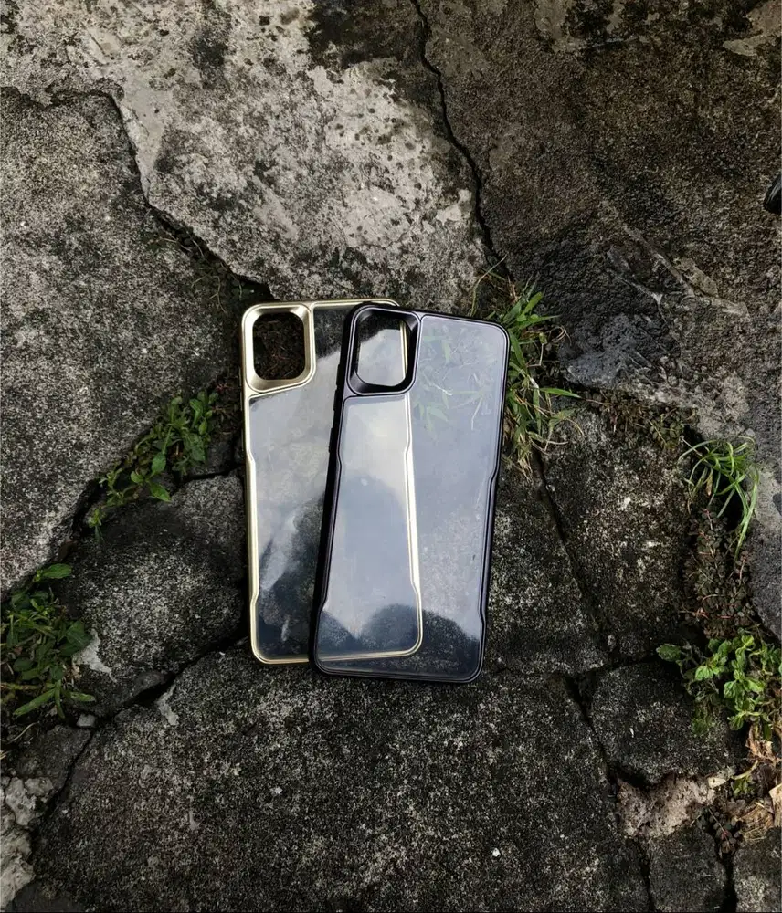 Chrome Plate Transparant Case Samsung Galaxy A05