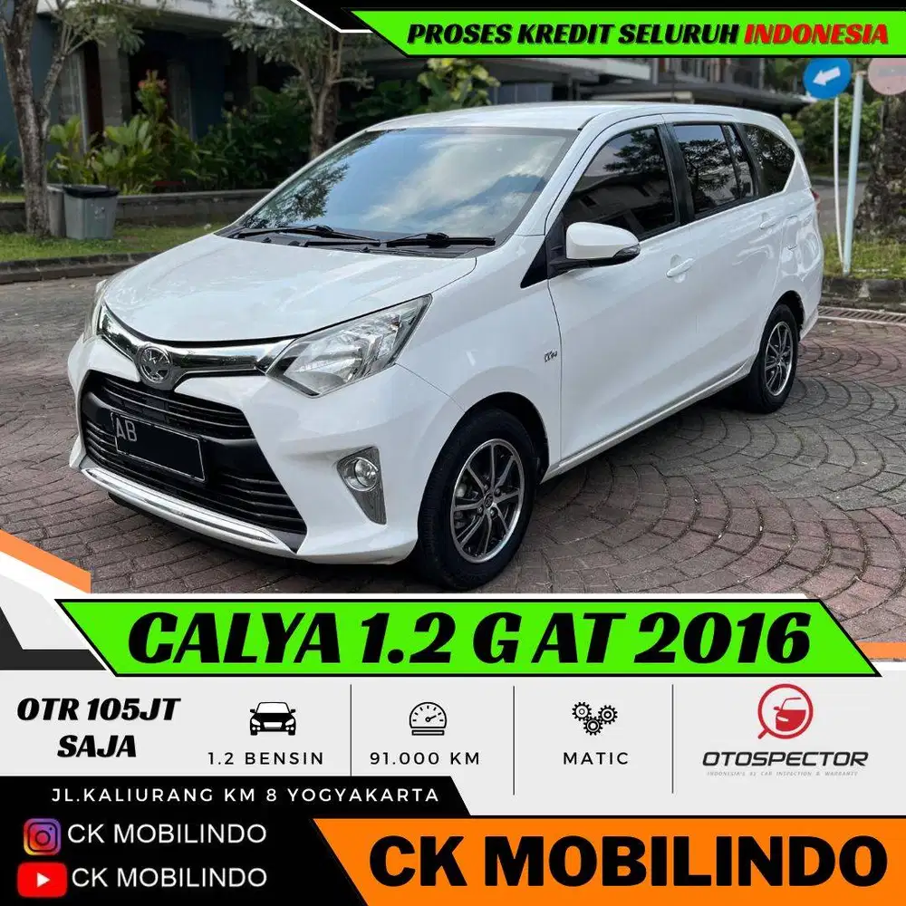 Toyota Calya G AT 2016 Plat AB Siap pakai bisa kredit