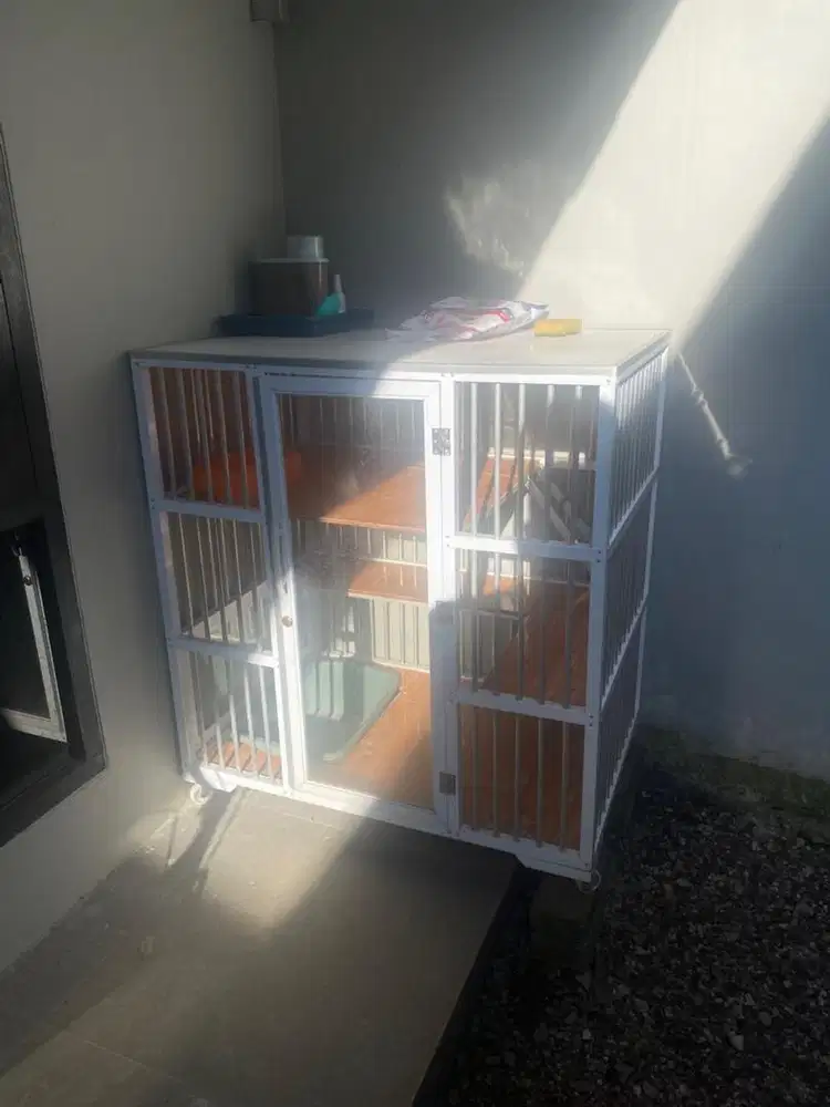 Jual cepat kandang kucing 3 tingkat 90x60x120