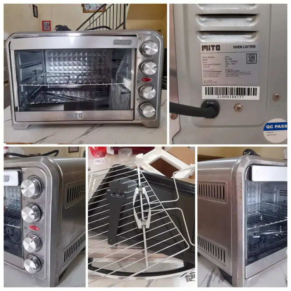 MITO OVEN LISTRIK LOW WATT MO 888 FANTASY 33L - MO888 (SECOND)