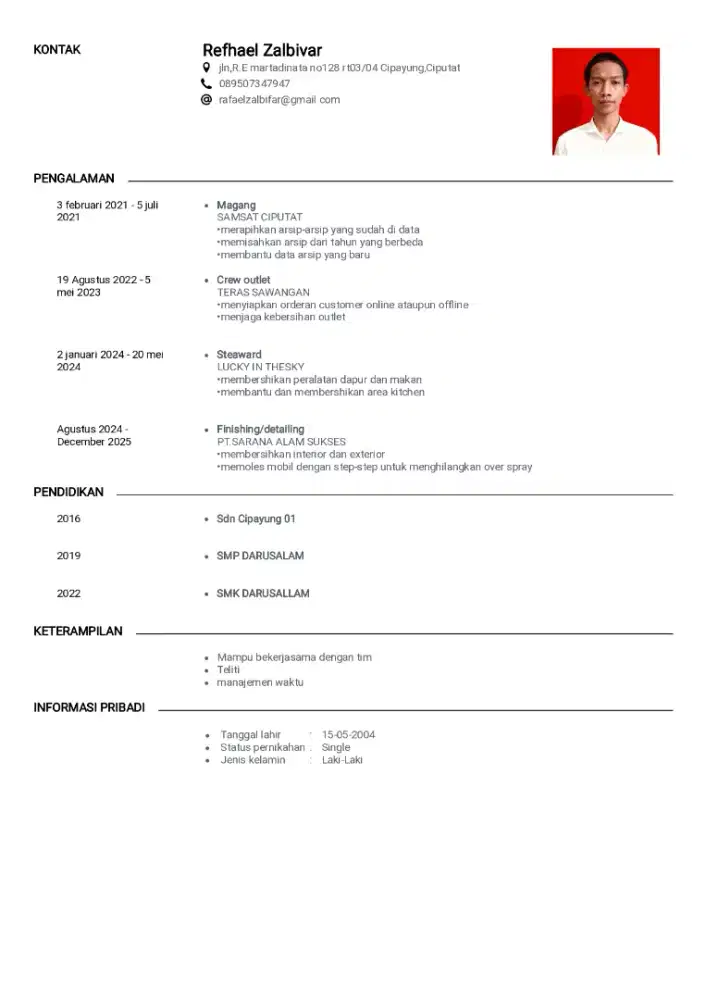 Pael nyari kerja secepatnya