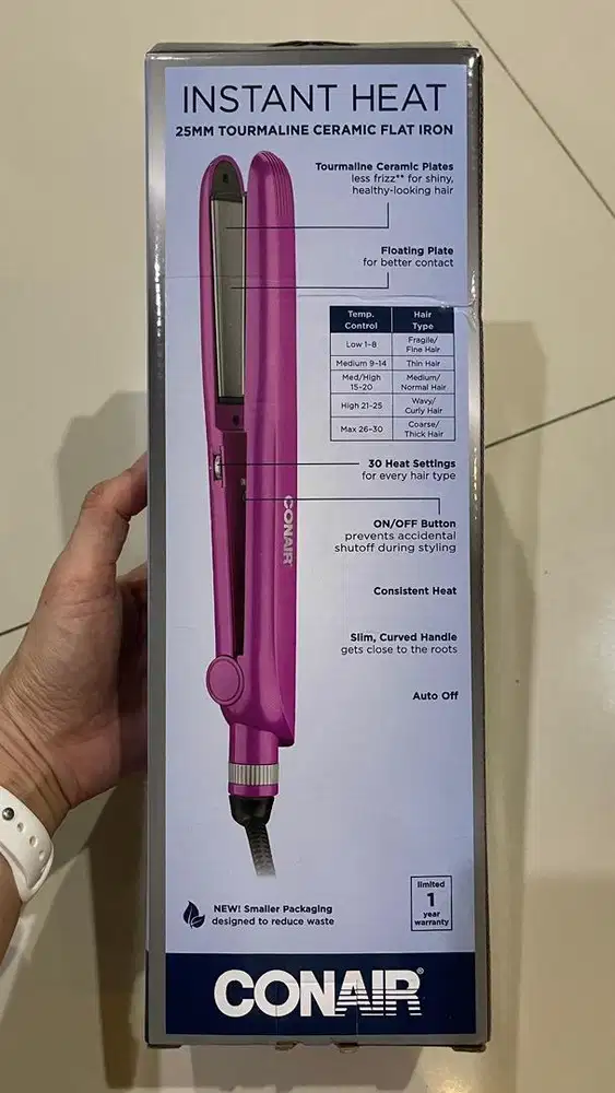 Catokan Rambut Conair Tourmaline Ceramic – Cepat Panas 30 Detik