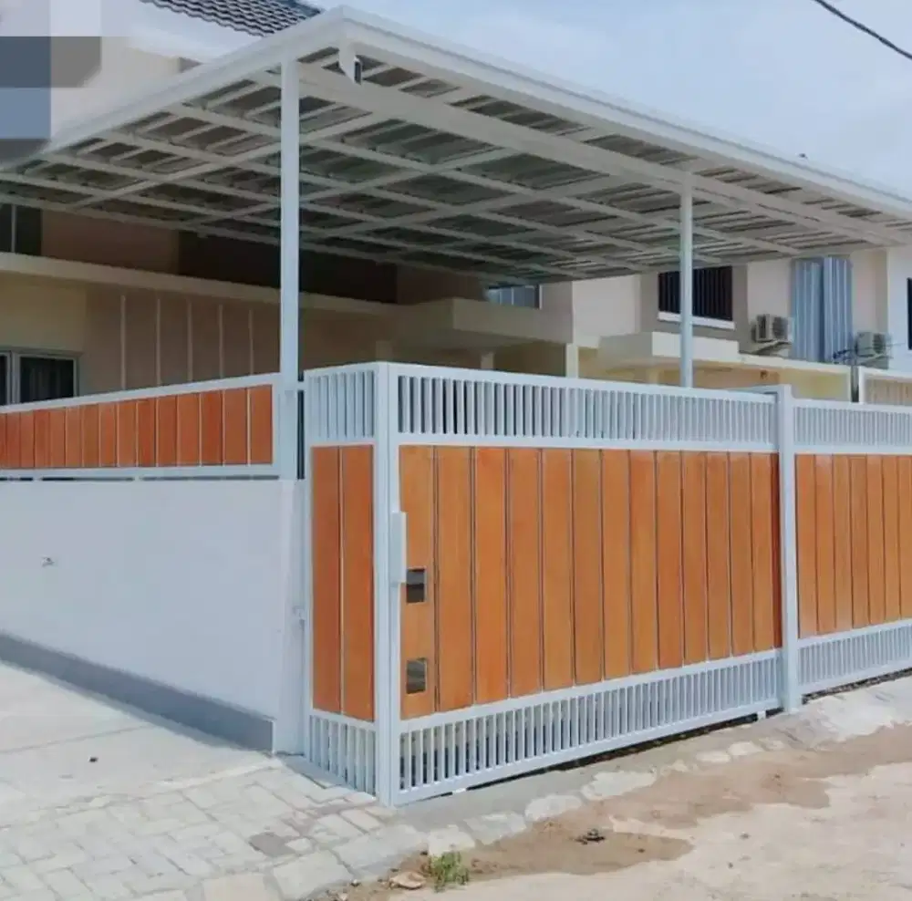 Pagar Grc Serat Kayu Minimalis