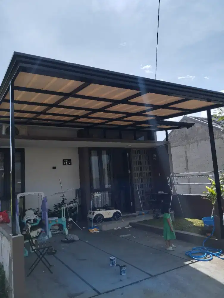 Kanopi Alderon satu layer 350000