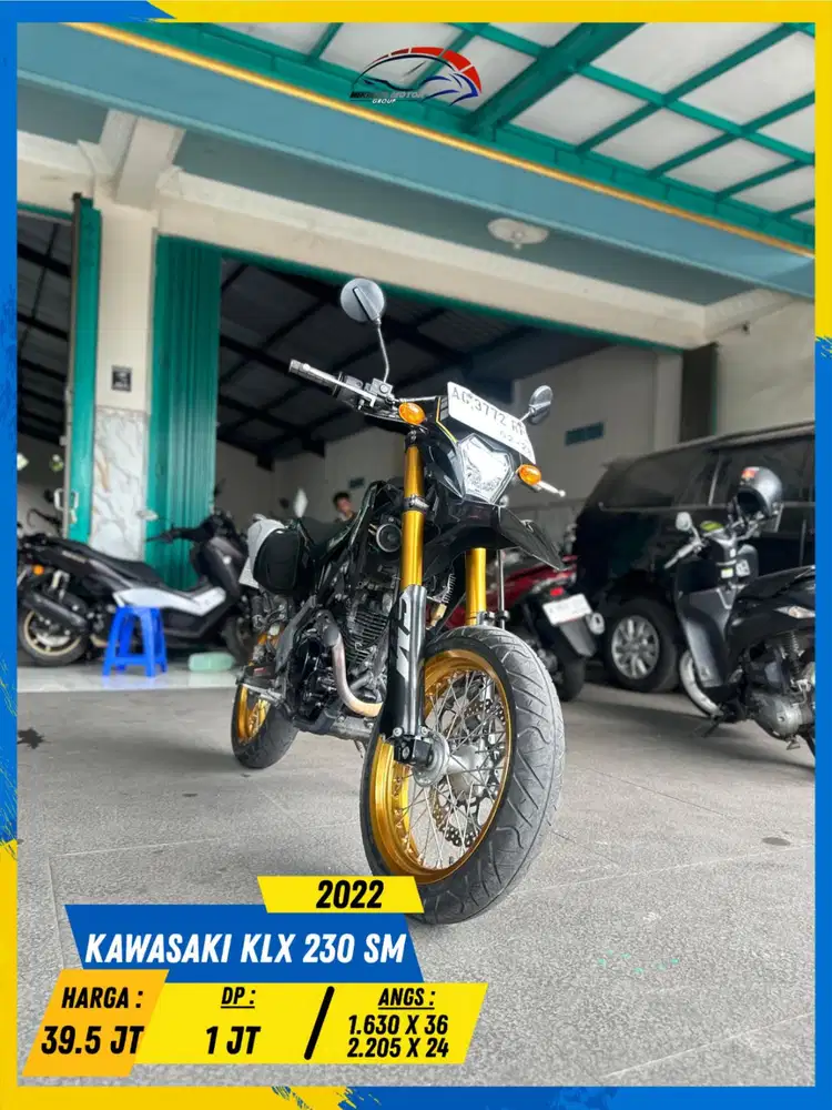KAWASAKI KLX 230 SM 2022 PLAT AG READY LURR HIKMAH MOTOR KEPUH MALANG