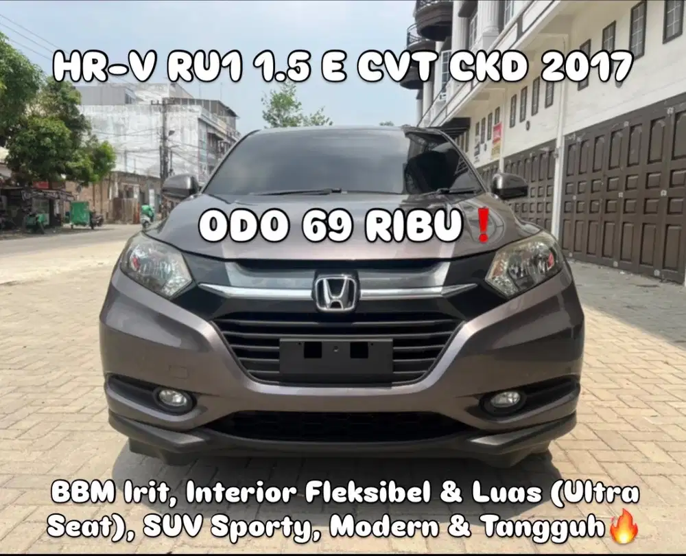 (TDP 25 JUTA!) Honda HRV RU1 1.5 E CVT CKD Abu - Abu Baja 2017 [HR-V]