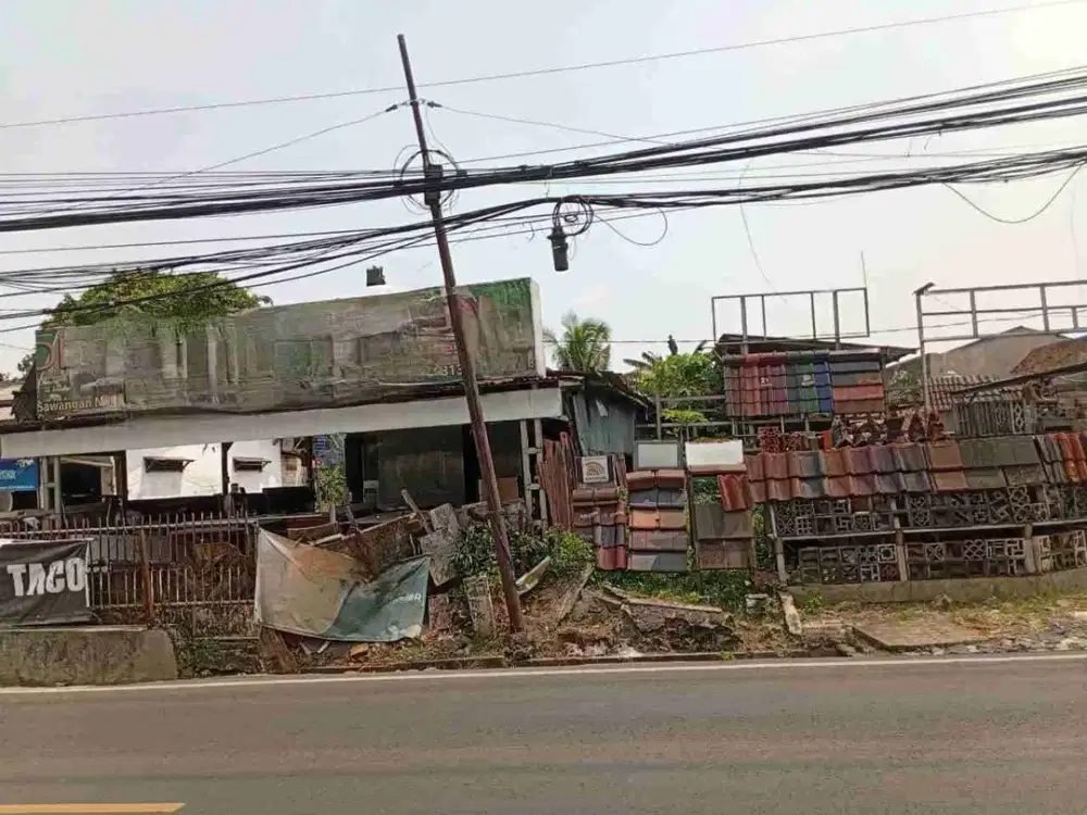 Dijual kavling LT 3300m² di jl. raya Sawangan, Depok