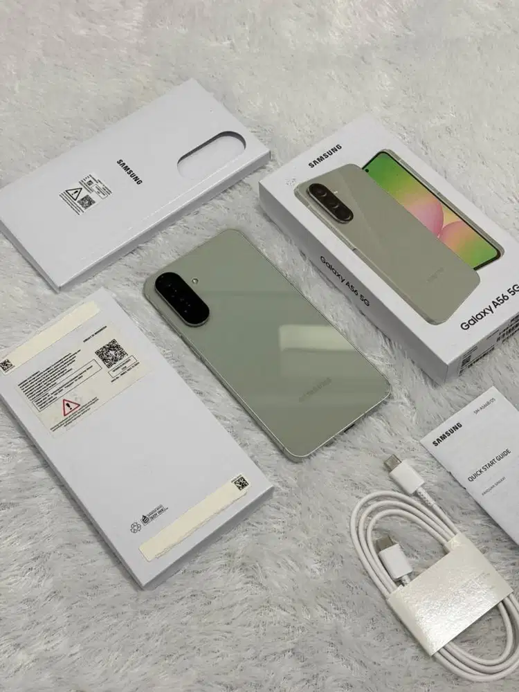 Samsung A56 12/256GB SEIN Like New Garansi 01 Februari 2027 - Olive
