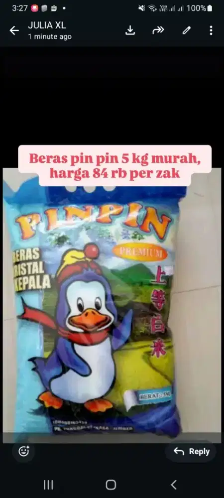 Beras pin pin 5 kg