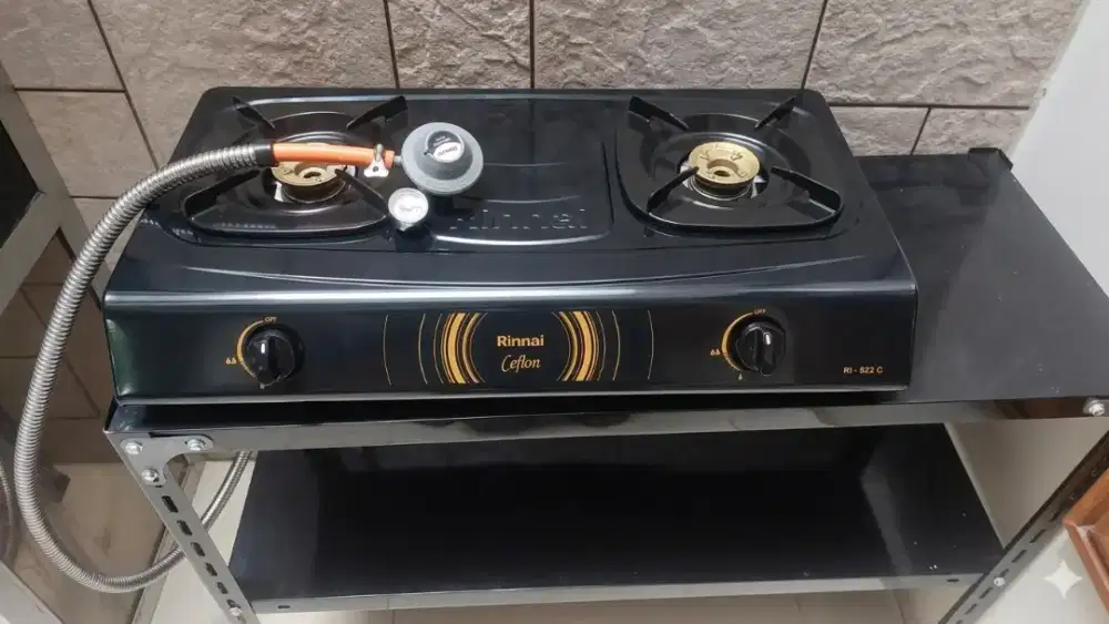Kompor Gas Rinnai RI 522 C dan Rinnai Regulator Selang