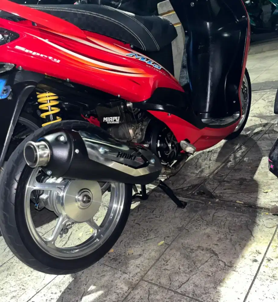 Knalpot Mio Sporty/Smile,Soul karbu (Haiki Race) Original purbalingga