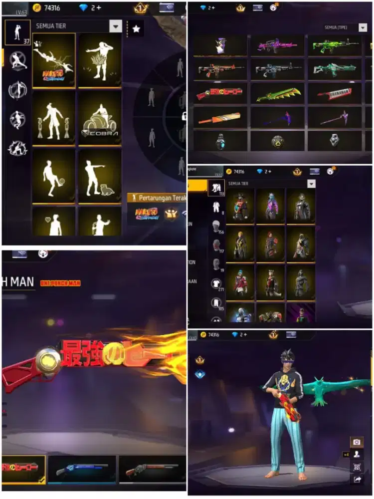 Jual akun FF spek SG opm yg minat lansung inbox