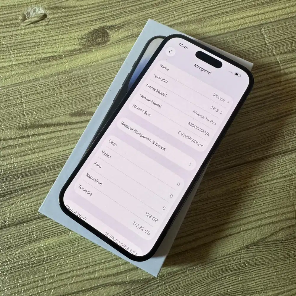 Iphone 14 pro 128gb Ex ibox Minus Face id aja Bisa COD dan TT