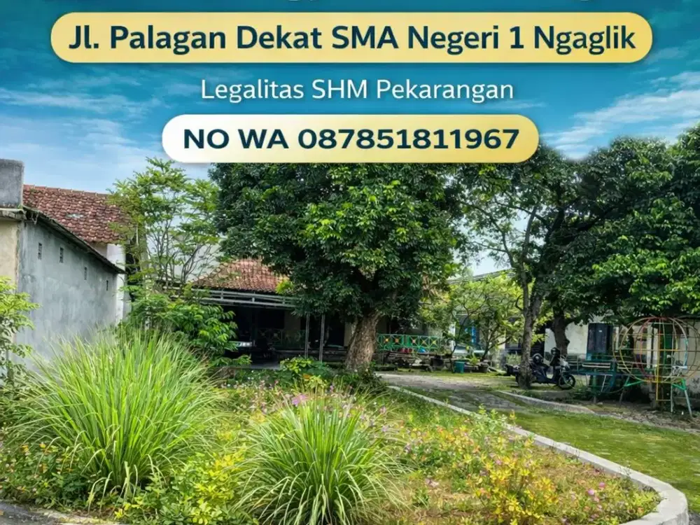 Tanah Pekarangan Jl. Palagan km 11, Lingkungan Perumahan & Pemukiman, udara sejuk asri lingkungan Nasionalis