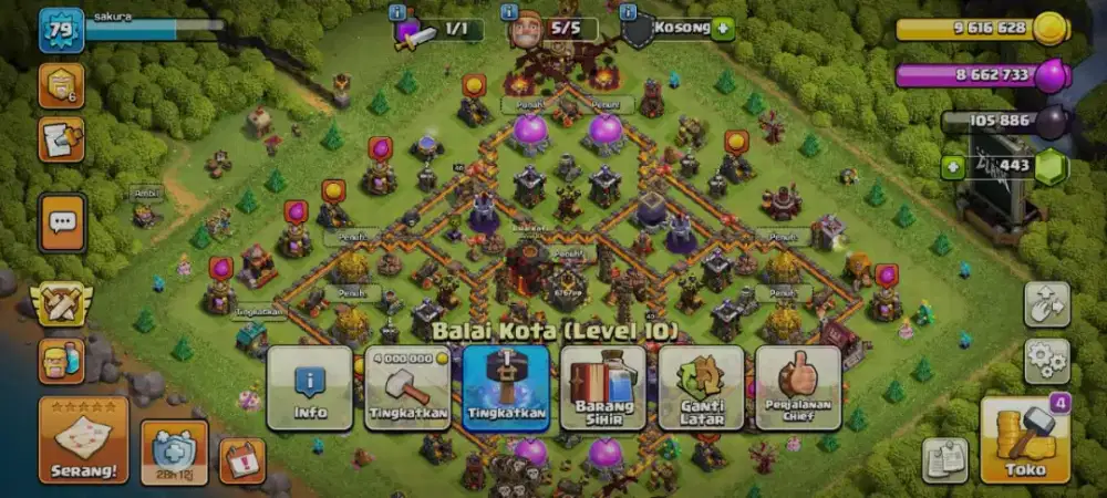 Akun coc th 10 max