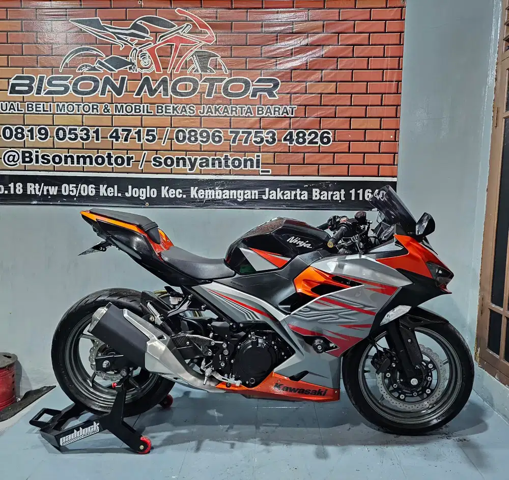 MEWAH! KAWASAKI NINJA 250 FI ABS SE MDP 2 SYLINDER 2018 ORANGE HITAM