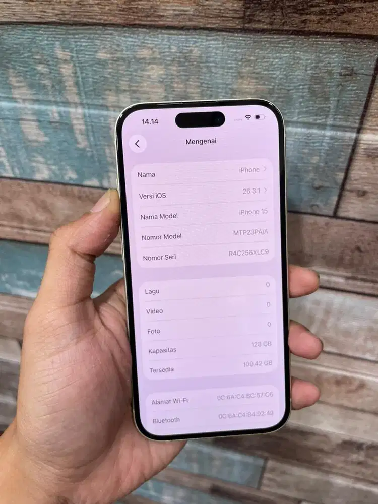 iphone 15 128 yellow second ibox