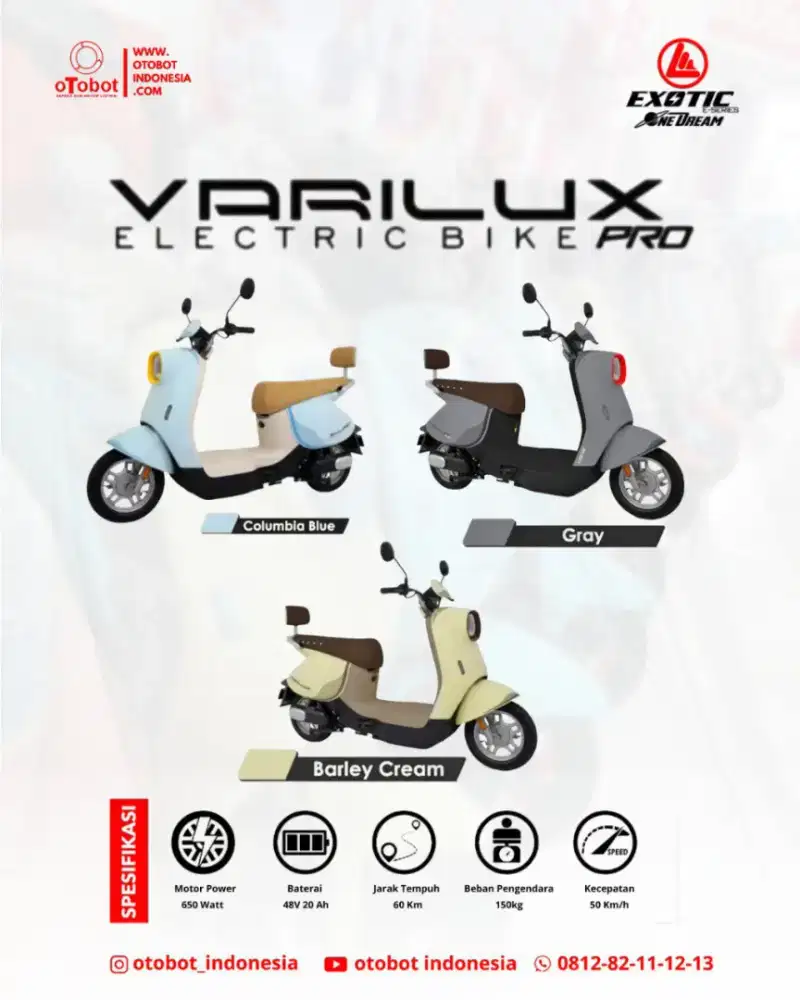 SEPEDA LISTRIK EXOTIC VARILUX PRO